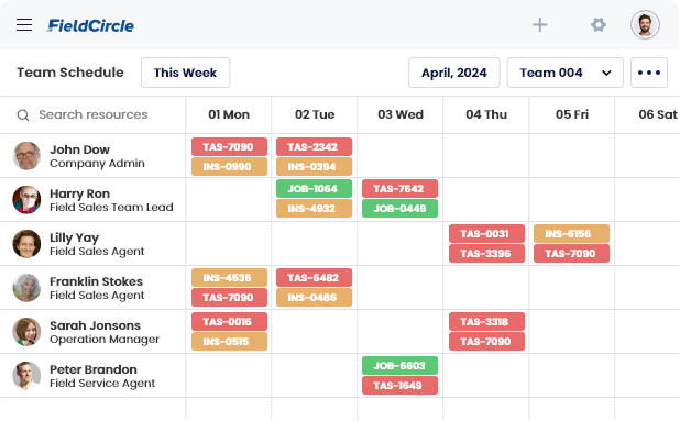 Calendar Based Scheduling & Dispatch