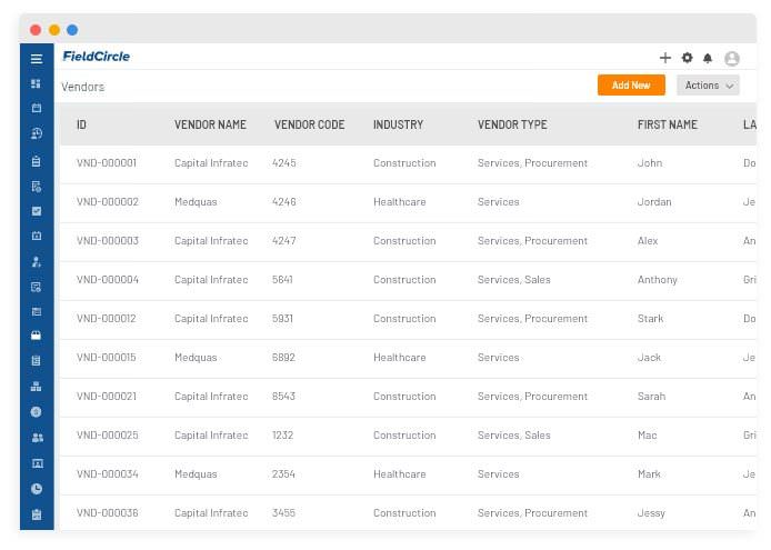 Vendor and Distributor Management