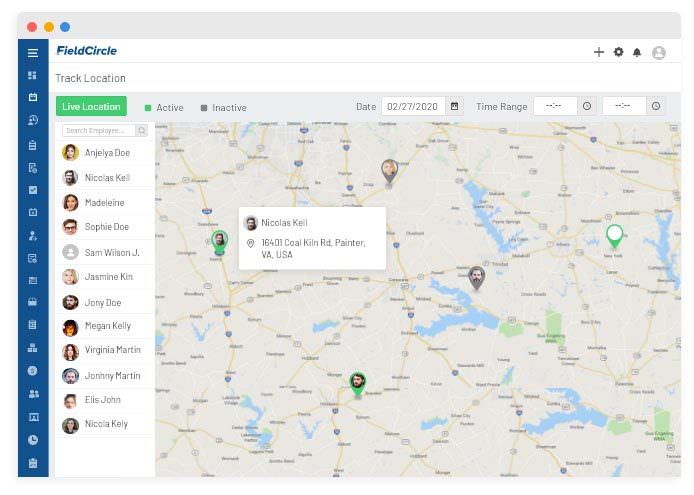 Visit management & location tracking