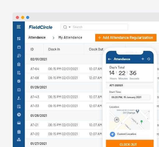 Time tracking and timesheets in facility management software